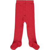 LITTLE A Diamante Tights Red